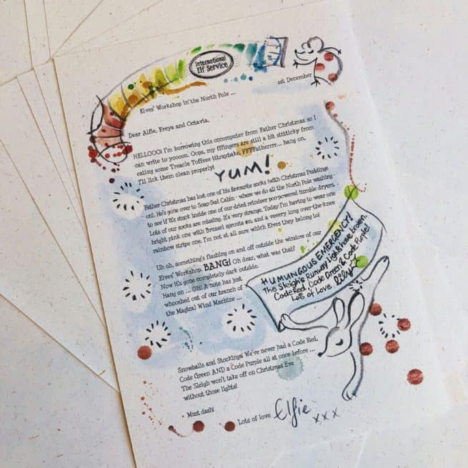 Elfie's Christmas Letters is a bundle of 25 personalised Christmas Elf Letters from the International Elf Service - A magical tale unfolds through December in these 25 personalised Christmas Elf Letters. Children discover one letter a day mysteriously around their home ...