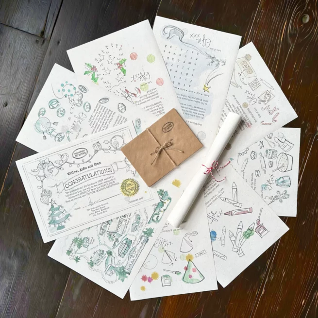 Perfect for rainy days, encouraging your children to enjoy reading, creative crafting and promoting one-to-one time, these stunningly hand-illustrated and eco-friendly Christmas Elf Activity Letters from International Elf Service will make your children's eyes really sparkle.