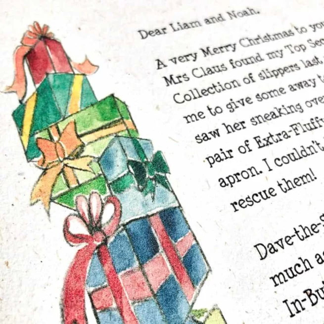 Choose between a personalised Letter from Father Christmas and a personalised Letter from Santa Claus from the International Elf Service. This letter changes each year and is also included in Elfie's Christmas Letters our ultimate story bundle.