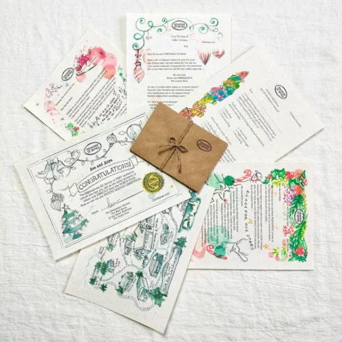 This beautifully illustrated personalised Christmas Night Elf Letter Bundle makes a wonderful addition to any Christmas Eve Box. Posted by International Elf Service and delivered by magic.