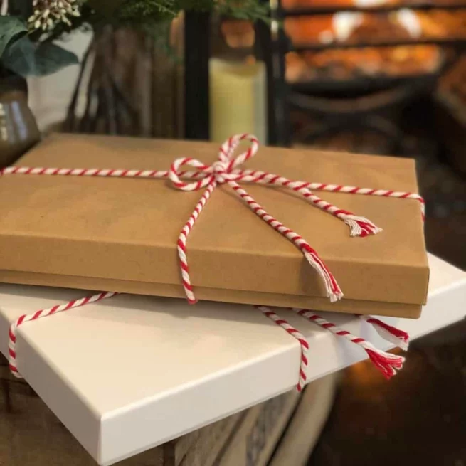 International Elf Service uses eco-friendly recycled boxes for it'sChristmas Memory Box Tradition and Advent Letters from the North Pole