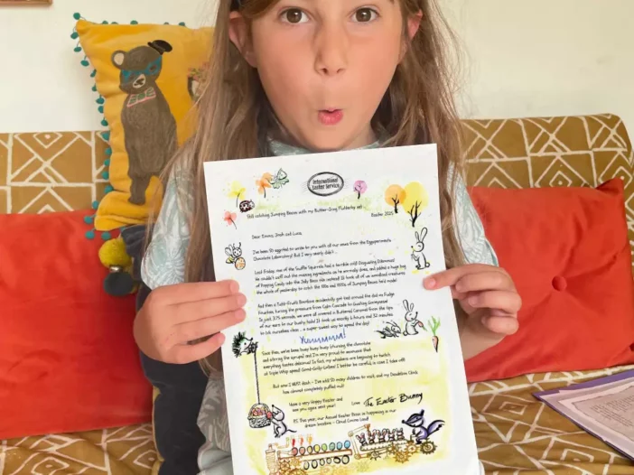 Letter from the Easter Bunny, delivered by International Easter Service!