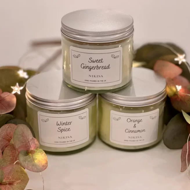 Choose between three wonderful Christmas candles - available from International Elf Service