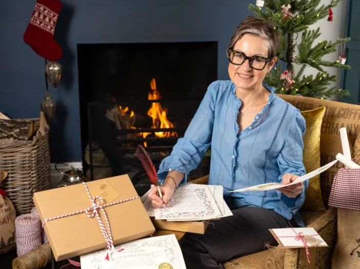 Behind the Scenes at Christmas Letters HQ - writing Father Christmas Letters and Elfie’s Christmas Advent Calendar Letters … The ORIGINAL Christmas Elf Advent Calendar!