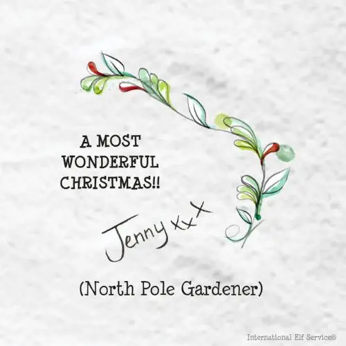 Jenny is the Christmas Elf who is in charge of the North Pole Garden at International Elf Service