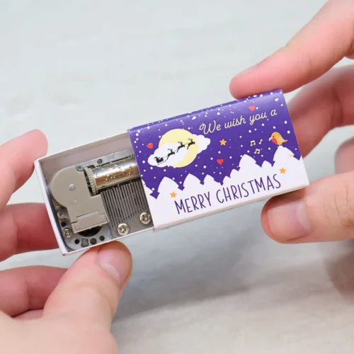 We wish you a merry christmas music box stocking filler -n sent by magic by International Elf Service