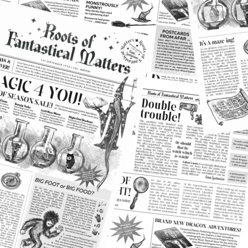 Top-Secret Magical Newspapers / Gift Wrap