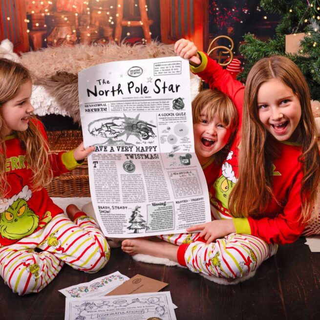 Magical North Pole Star Newspaper for Christmas 2025