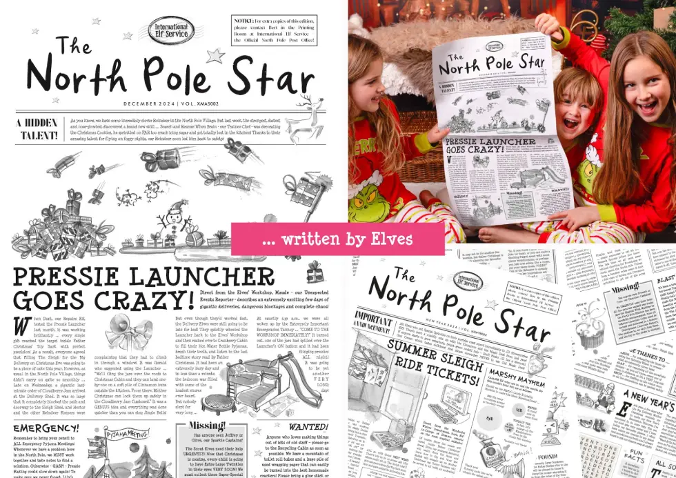 Magical stories written and read by Christmas elves and delivered by the most magical post office - International Elf Service