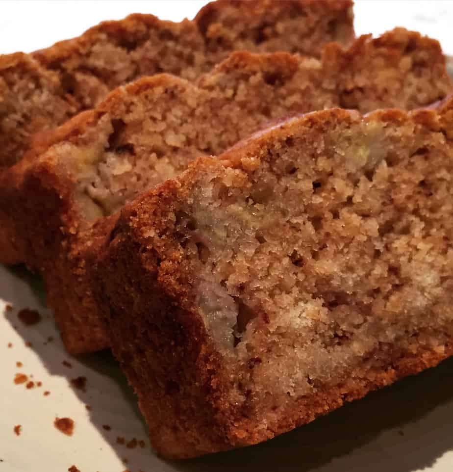 Delicious Oaty Banana Bread with no refined sugar and vegan and gluten Free