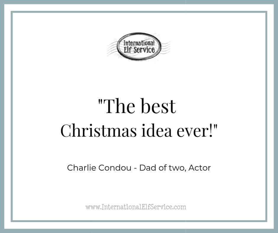 Charlie Condou declares the Christmas Letter Bundles from the International Elf Service are 'The Best Idea Ever!"