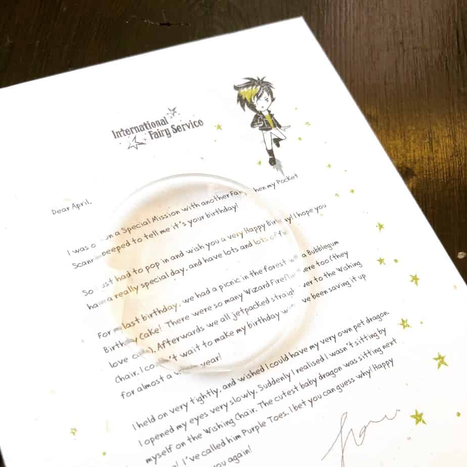 Fairy Letters No. 24 - Happy Birthday! - International Elf Service