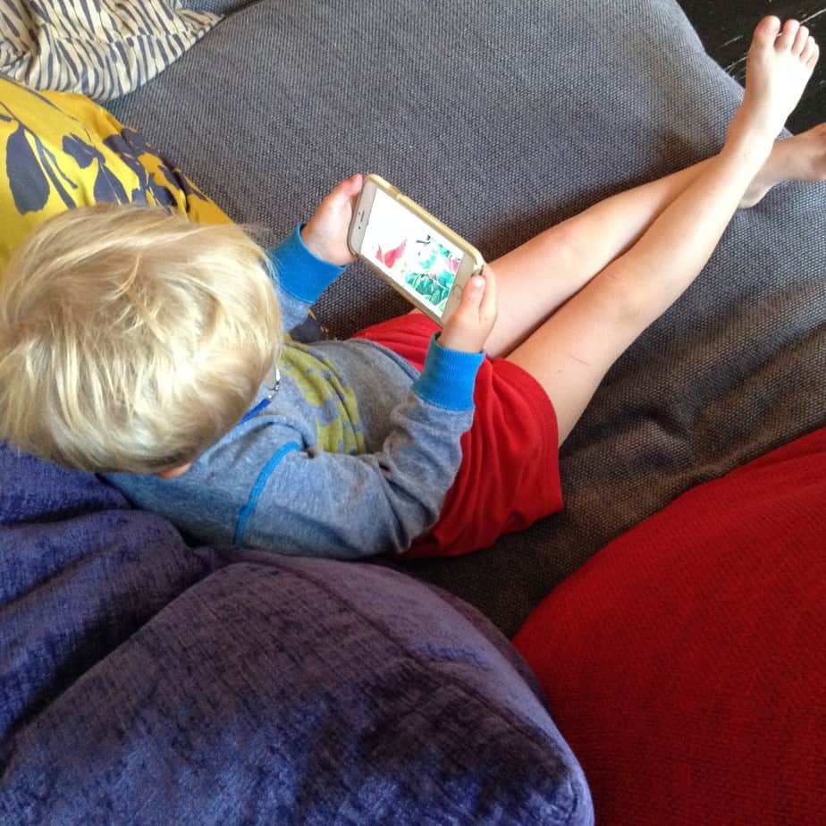 Doing story time with the kids when you can't be there!