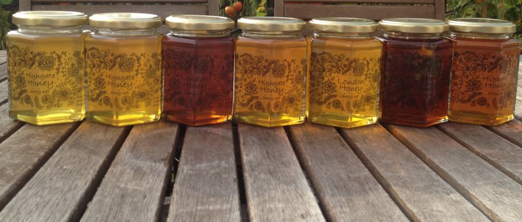 Prize Winning Highgate Honey from the honey bees we keep on our roof!