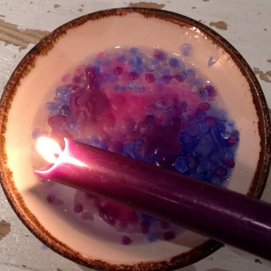 Crafts for Hand Eye Co-ordination - Candle Dripping