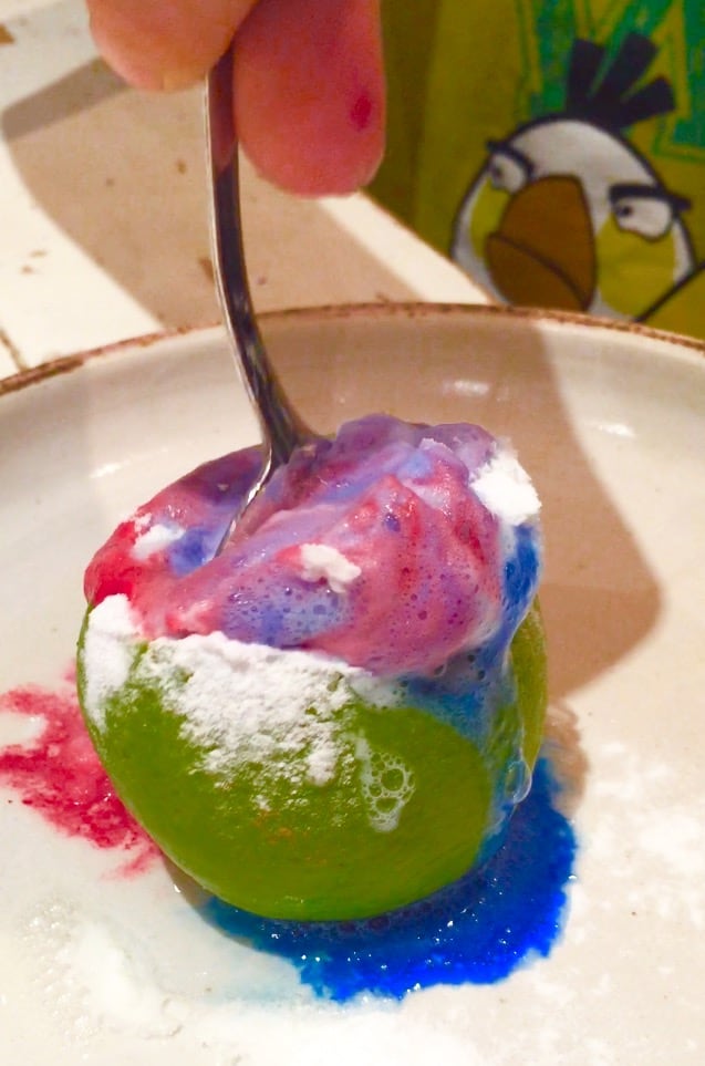 Lime Volcanoes! A fun science activity for kids