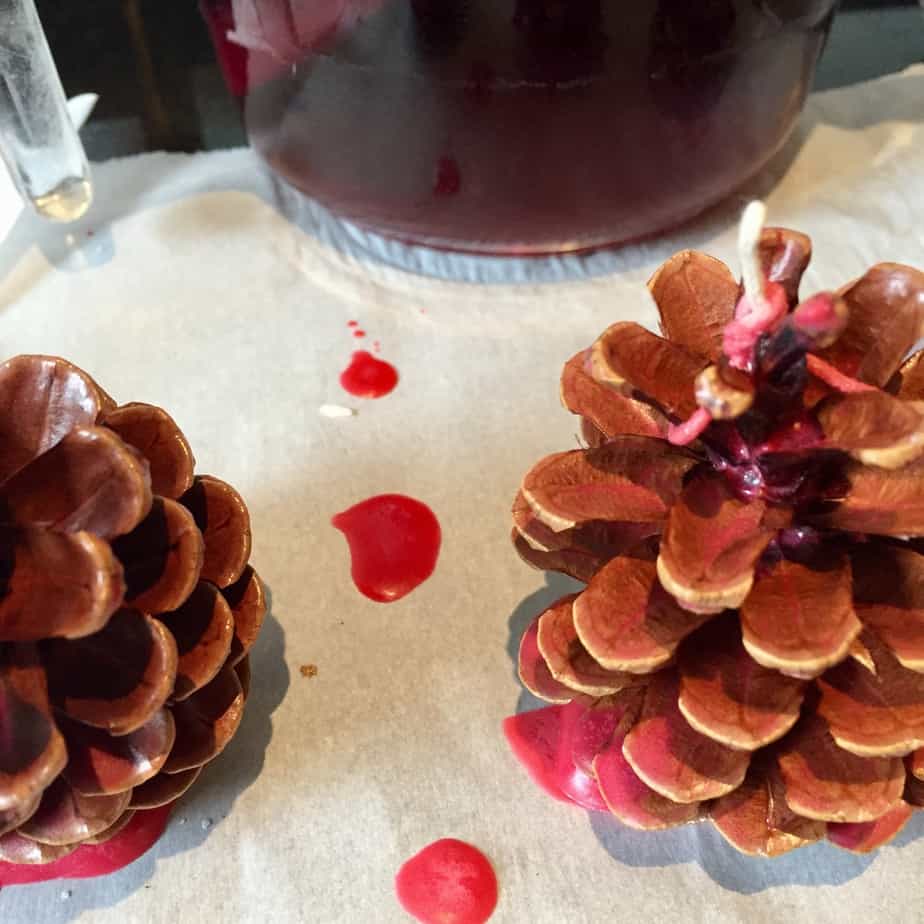 Pinecone Fire Starters are a wonderful homemade Christmas Gift. Gorgeous as Christmas Decorations too. Photos by the International Elf Service