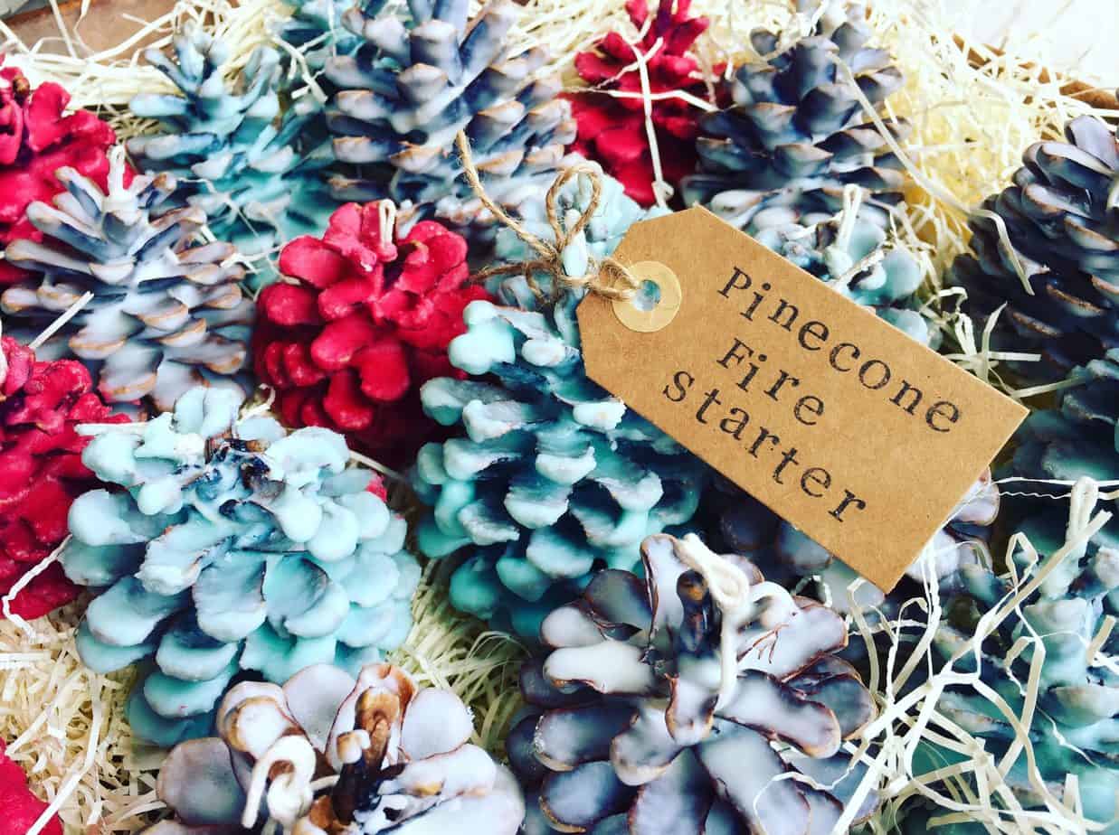 Handmade Christmas Pinecone Fire Starters International Elf Service