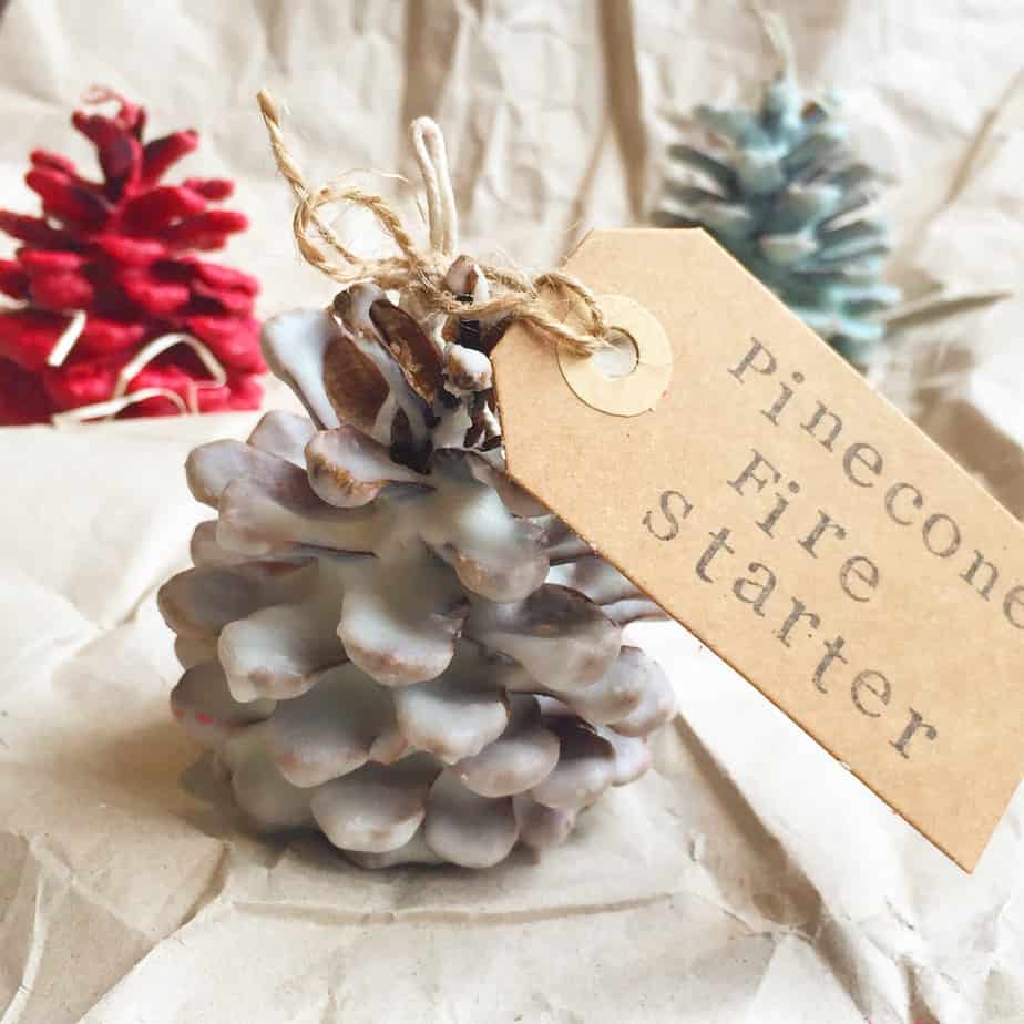 Pinecone Fire Starters are a wonderful homemade Christmas Gift. Gorgeous as Christmas Decorations too. Photos by the International Elf Service