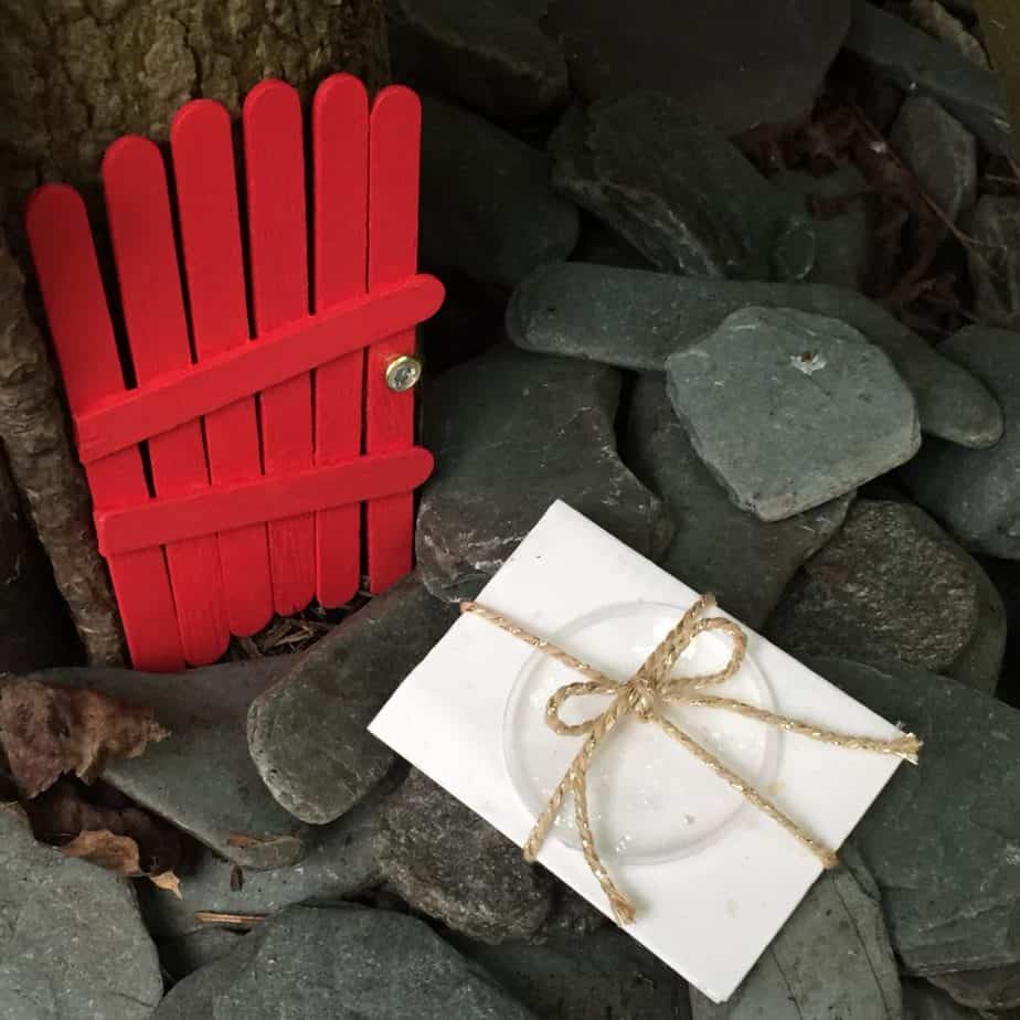 DIY Popsicle stick magical Fairy & Elf Doors. So simple and the definitely don't need to be perfect! Approved by the International Elf Service & International Fairy Service. A magical Fairy Letter has been delivered!