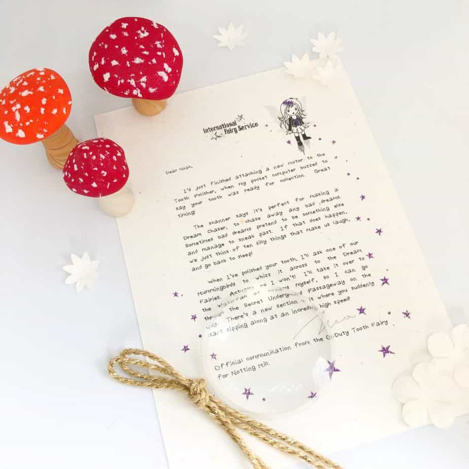 Helpful Fairy and Tooth Fairy Letters from the International Elf Service